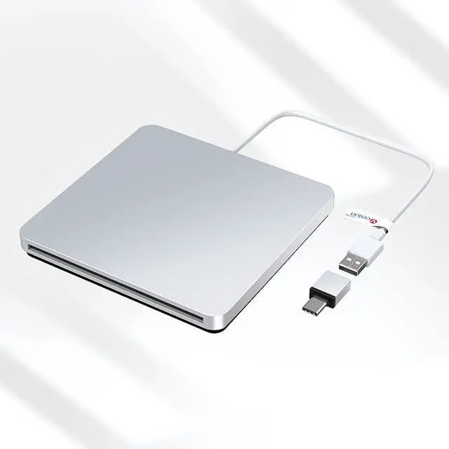 Main image of External DVD Drive, USB Type-C DVD Player Portable External CD/DVD Drive for Laptop CD DVD +/-RW Drive Player CD ROM Burner Writer Compatible for Apple MacBook Pro iMac Laptop Desktop PC
