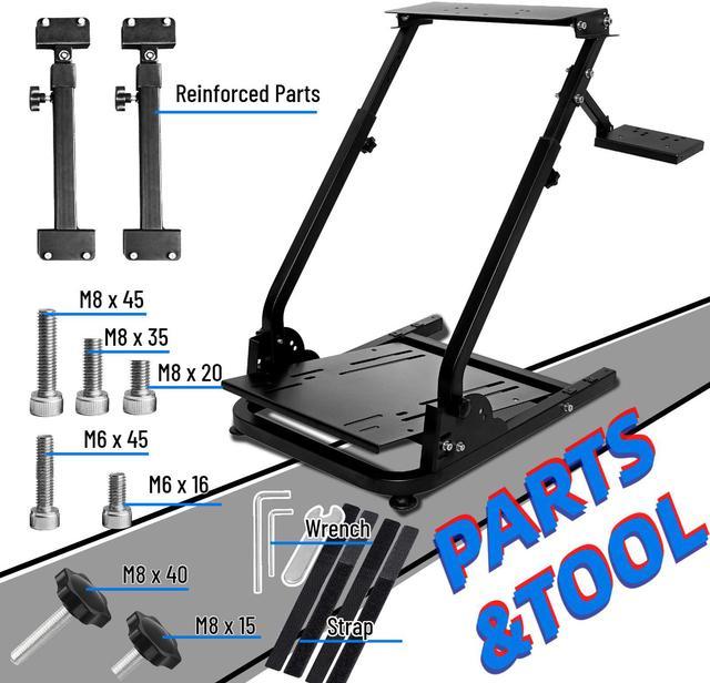 Minneer Racing Steering Wheel Stand with Pro Reinforced Parts Fit