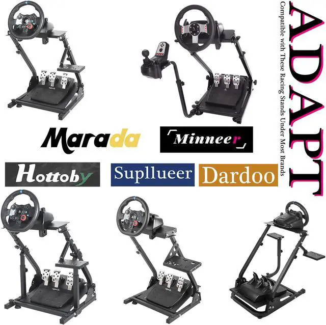 Alt view image 6 of 7 - Minneer Rear Seat Frame Racing Wheel Stand Parts/Accessories Installable Most Chair Seat Support DIY Not Included Seat