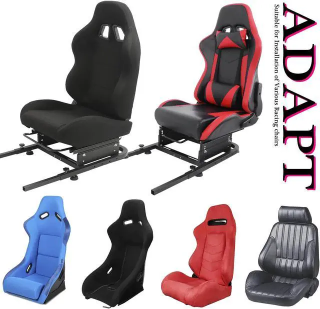 Alt view image 7 of 7 - Minneer Rear Seat Frame Racing Wheel Stand Parts/Accessories Installable Most Chair Seat Support DIY Not Included Seat