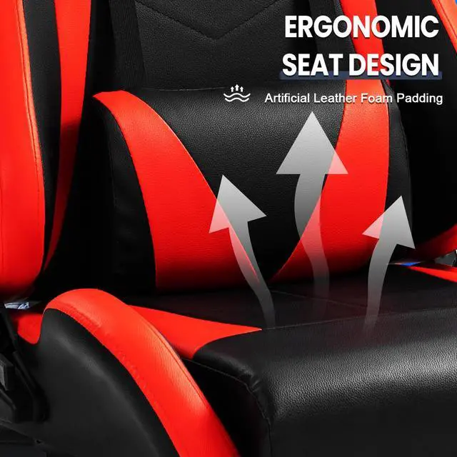 Alt view image 3 of 6 - Minneer G29 Racing Simulator Cockpit with Red Seat Compatible with Thrustmaster, Logitech,PXN, Fanatec Adjustable Mount Steering Wheel, Pedal, Handbrake Not Included