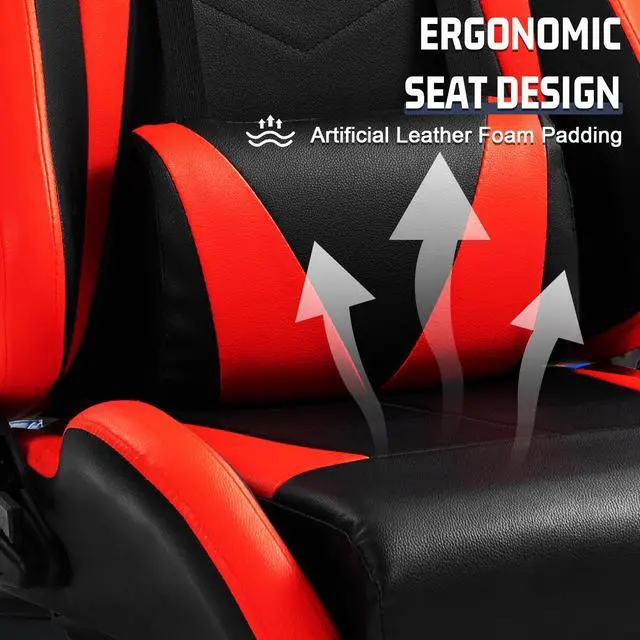 Alt view image 4 of 7 - Minneer Racing Simulator Cockpit with Red Seat and Monitor Stand Fit for Logitech/Thrustmaster/Fanatec G29/G920/T248, Racing Wheel Stand(TV Wheel Pedal Not Included)