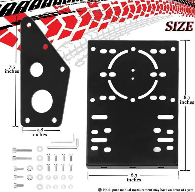Alt view image 2 of 6 - Minneer Steering Wheel Stand Gear Lever Accessories Suitable for Some Square Tube Racing Simulator Stand