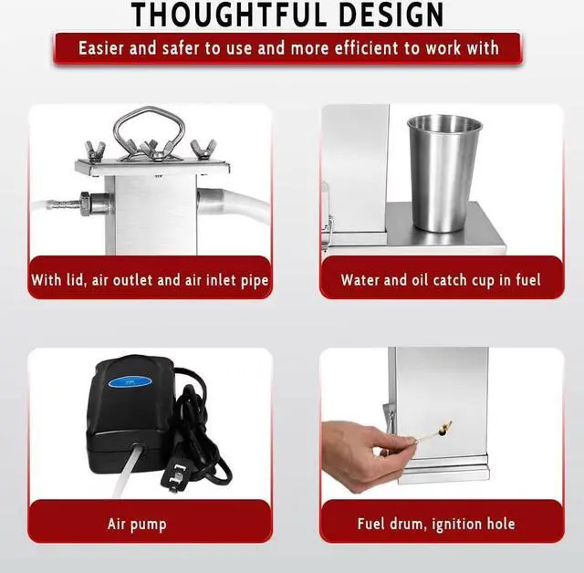 Alt view image 4 of 7 - Minneer Cold Smoke Generator 10L Smoke Making Machine Cold Smoker Attachment BBQ Accessories Hot Smoker Electric Smoker Pellet for Electric Smoker Pellet Accessory for Smoked Meat BBQ Drinks