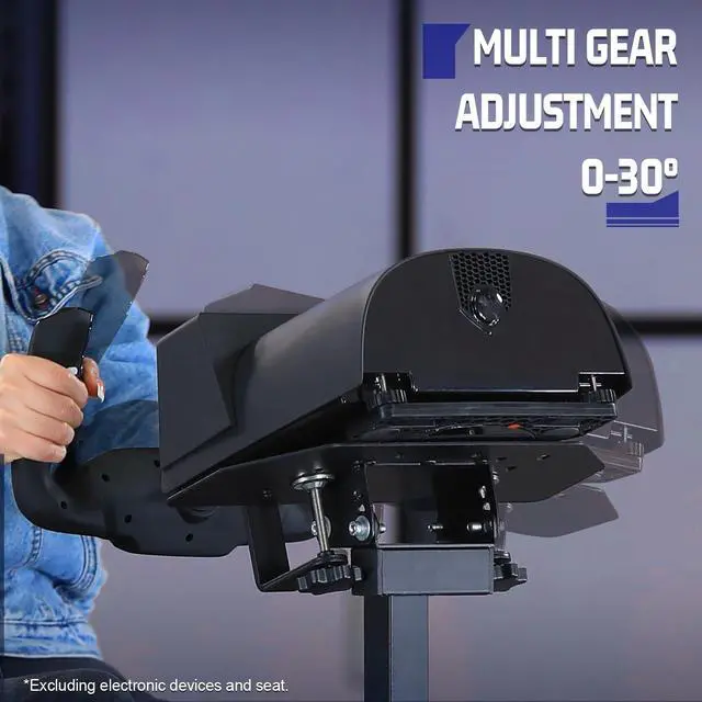 Alt view image 2 of 7 - Minneer Sim Racing Wheel Stand Adjustable Upgrade Fits for Logitech G25, G27, G29, G920, Thrustmaster T150 T80 Wheels and pedals not included
