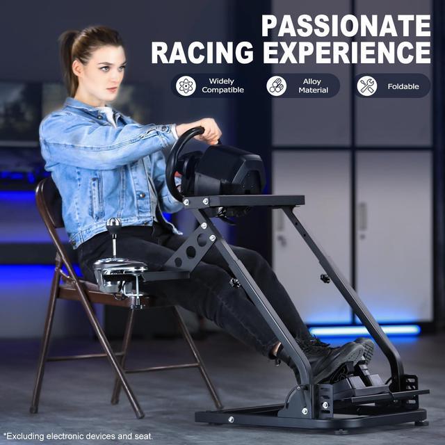 Alt view image 3 of 7 - Minneer PRO Racing Wheel Stand Height Adjustable with Shifter Upgrade for Logitech G25,G27,G29,G920,G923,Thrustmaster TMX, T80, Gaming Steering Simulator Cockpit Wheel and Pedals Not Included