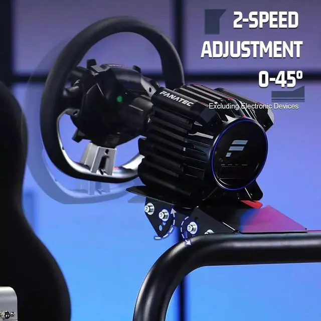 Alt view image 2 of 7 - Minneer Racing Simulator Cockpit Gaming Frame with Black Seat Compatible with all Logitech G25 G27 G29 Thrustmaster T300RS TX Fanatec PC PS4 Xbox, Not Included Shifter, Steering Wheel, Pedals