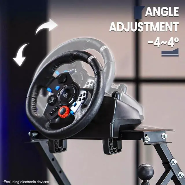 Alt view image 2 of 5 - Minneer Racing Steering Wheel Stand with Pro Reinforced Parts Fit for Logitech G25,G27,G29,G920 Gaming Racing Simulator Cockpit Wheel, Pedals Not Include