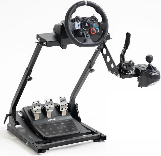 Main image of Minneer PRO Racing Wheel Stand Height Adjustable with Shifter Upgrade for Logitech G25,G27,G29,G920,G923,Thrustmaster TMX, T80, Gaming Steering Simulator Cockpit Wheel and Pedals Not Included
