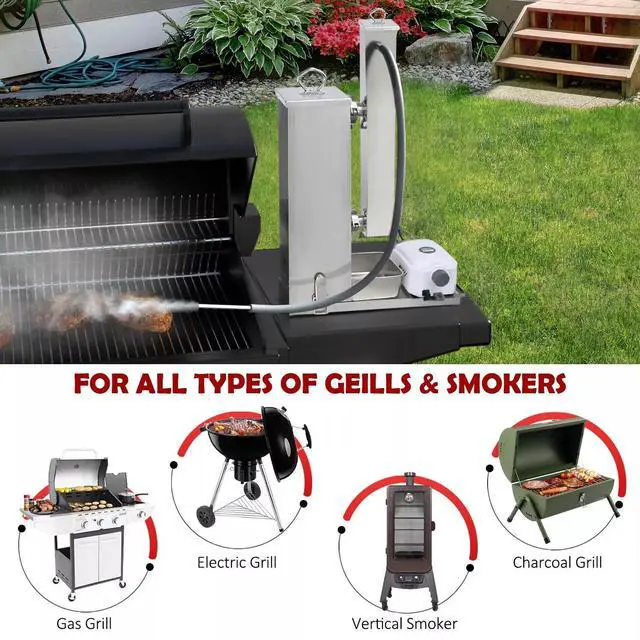 Main image of Minneer Cold Smoke Generator, 16 Hours Continuous Smoke, Stainless Steel Pellet Smoker Tube, Portable Electric Smoke Maker Outdoor Smoker Accessories for Meat Vegetables