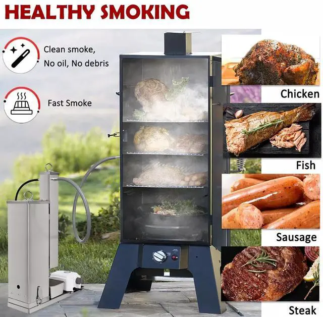 Alt view image 6 of 7 - Minneer Cold Smoke Generator, 16 Hours Continuous Smoke, Stainless Steel Pellet Smoker Tube, Portable Electric Smoke Maker Outdoor Smoker Accessories for Meat Vegetables