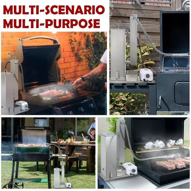 Alt view image 7 of 7 - Minneer Cold Smoke Generator, 16 Hours Continuous Smoke, Stainless Steel Pellet Smoker Tube, Portable Electric Smoke Maker Outdoor Smoker Accessories for Meat Vegetables