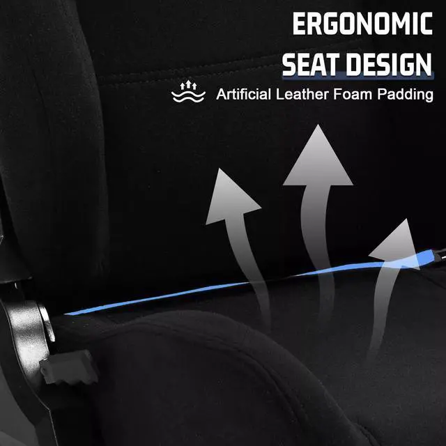 Alt view image 3 of 7 - Minneer Racing Sim Cockpit Stand with Black Seat and TV Stand Fit for Logitech/Fanatec/Thrustmaster G27 G923 G920,Large Round Tube&Adjustable Professional Driving Race Mount,Handbrake Not Included