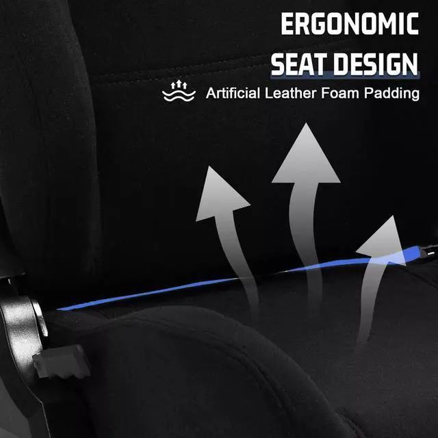 Alt view image 4 of 6 - Minneer Racing Sim Cockpit with Black Seat Fit for Logitech/Thrustmaster/Fanatec/PXN G29, Adjustable Gaming Simulator Stand, Wheel,Pedal & Shifter Not Include