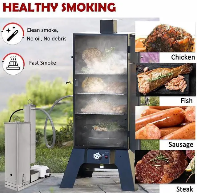 Alt view image 5 of 7 - Minneer Cold Smoke Generator, 16 Hours Continuous Smoke, Stainless Steel Pellet Smoker Tube, Portable Electric Smoke Maker Outdoor Smoker Accessories for Meat Vegetables