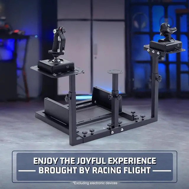 Alt view image 7 of 7 - Minneer Flight Game Frame and Racing Simulator Cockpit compatible with Thrustmaster HOTAS WARTHOG, not include Throttle, Joystick and Seat.