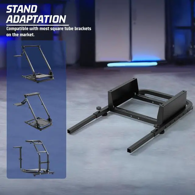 Alt view image 6 of 7 - Minneer Upgraded Rear Seat Frame Racing Wheel Stand 400lbs Load Capacity Reinforce Parts/Accessories Installable Most Chair Seat Support DIY Not Included Seat