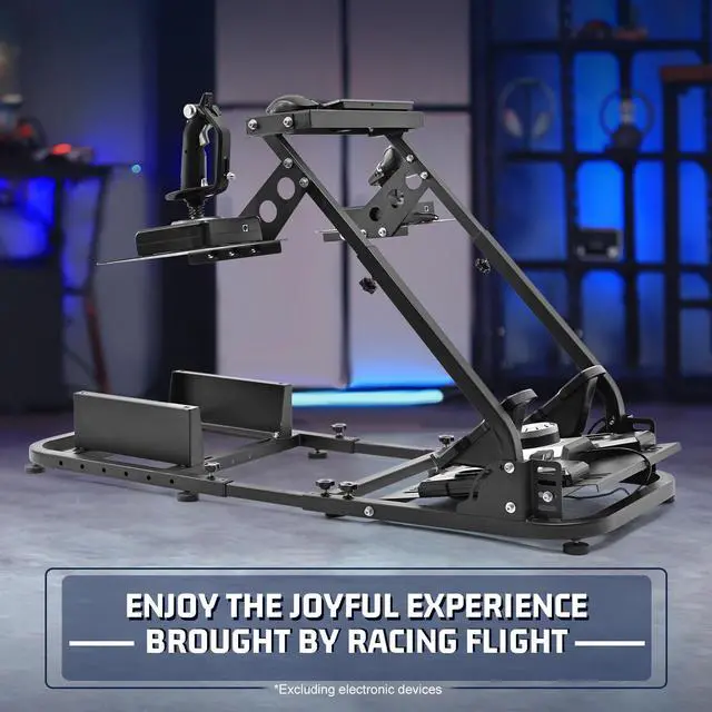 Alt view image 6 of 6 - Minneer Racing G920/X56 Flight Simulation Cockpit Wheel Stand Fit for Logitech G29 G920/Thrustmaster HOTAS Warthog Three Pieces of Operating Platform Fast Switching State