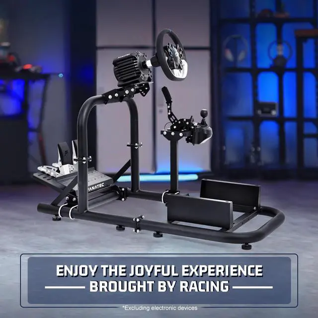 Alt view image 7 of 7 - Minneer Flight X56/A10 Rocker Racing Wheel Stand with Racing Seat, Applicable to G923/G29/ T248PS/T248XBox Racer Frame Adjustable Height U-Bolts Wheel Pedals NOT Included