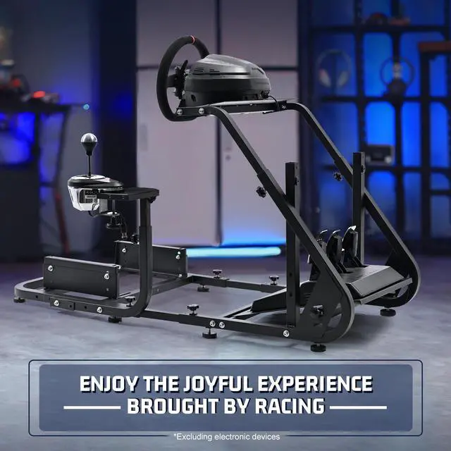 Alt view image 7 of 7 - Minneer Gaming Simulator Cockpit Frame Fits All Logitech G923 G29 G920 Thrustmaster Wheels Racing Wheel Stand Compatible with Xbox One, PS4, PC, Not Included Steering Wheel, Pedal, handbrake and seat