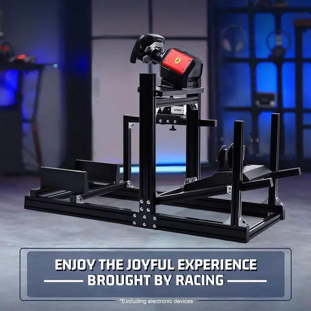 Alt view image 6 of 7 - Minneer F1 More Stable Racing Simulator Cockpit Stand Fit for Logitech/Thrustmaster/Fanatec/Moza/PXN G29 G920 G923 T128 T300,Adjustable Steering Wheel Stand,Not Included Wheel,Pedals,Handbrake & Shift