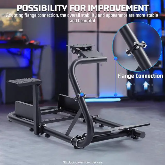 Alt view image 3 of 7 - Minneer G920 Racing Simulator Cockpit Adjustable Fits for Logitech G29 G920 G923, Thrustmaster T300RS TX, Fanatec PC PS4 Xbox, Stable Sim Racing Rig Without Wheel, Pedal and Handbrake