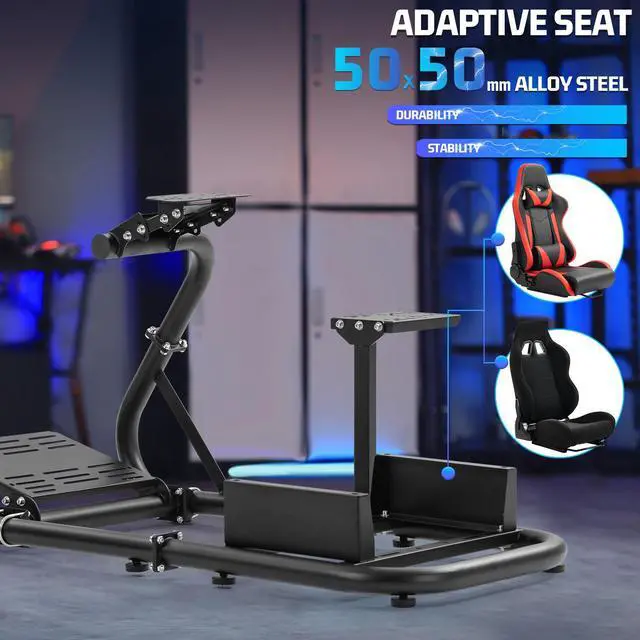 Alt view image 5 of 7 - Minneer G920 Racing Simulator Cockpit Adjustable Fits for Logitech G29 G920 G923, Thrustmaster T300RS TX, Fanatec PC PS4 Xbox, Stable Sim Racing Rig Without Wheel, Pedal and Handbrake
