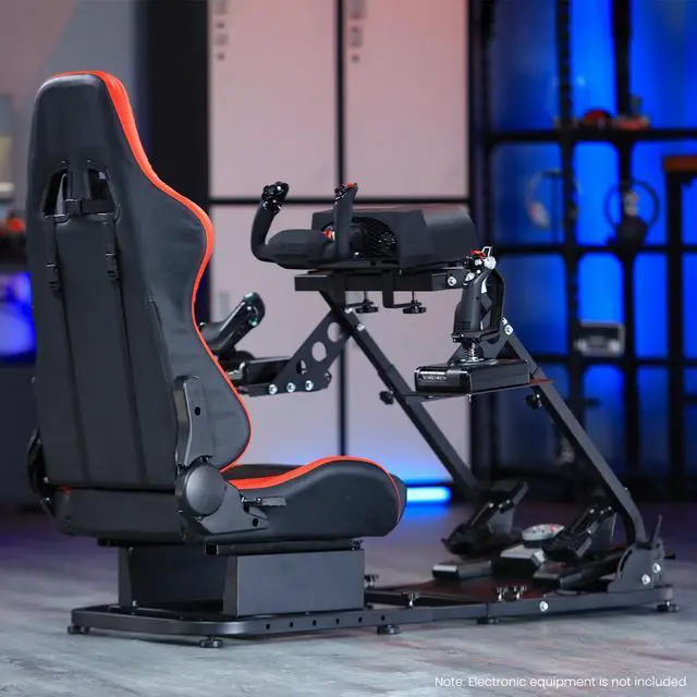 Main image of Minneer Racing G29/X52 Flight Simulator Cockpit Multifunctional Stand with Seat Fit for Logitech G25 G920/Thrustmaster HOTAS Warthog 248PS T248XBox T300RS