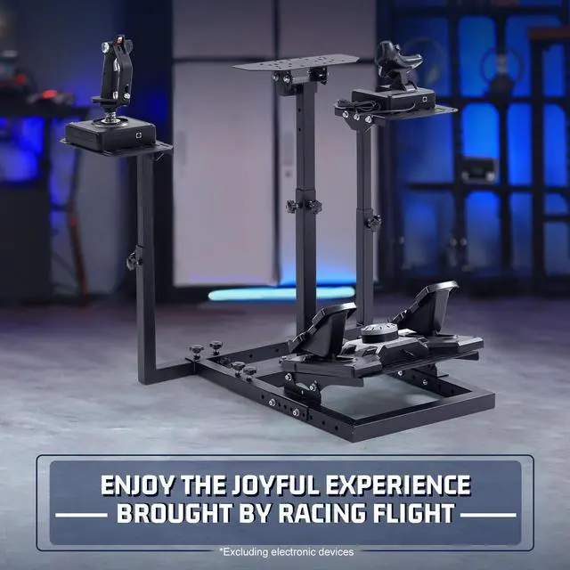 Alt view image 7 of 7 - Minneer G29/X52 Racing/Flight Simulator Cockpit Adjustable Compatible with LogitechG920/G923/X56/Thrustmaster Warthog A10/T80/T158 Only Stand