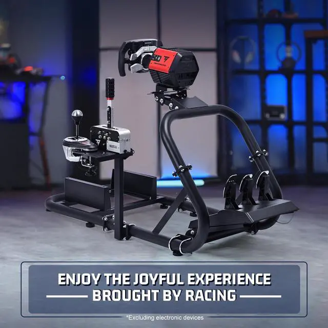 Alt view image 7 of 7 - Minneer Racing Wheel Stand Simulator Cockpit Height Adjustable Gaming Steering Frame Compatible for T500,T30,T300RS,FANTEC,T3PA/TGT,logitech G25,G29,G92,G923 Wheel&Pedals Not Included