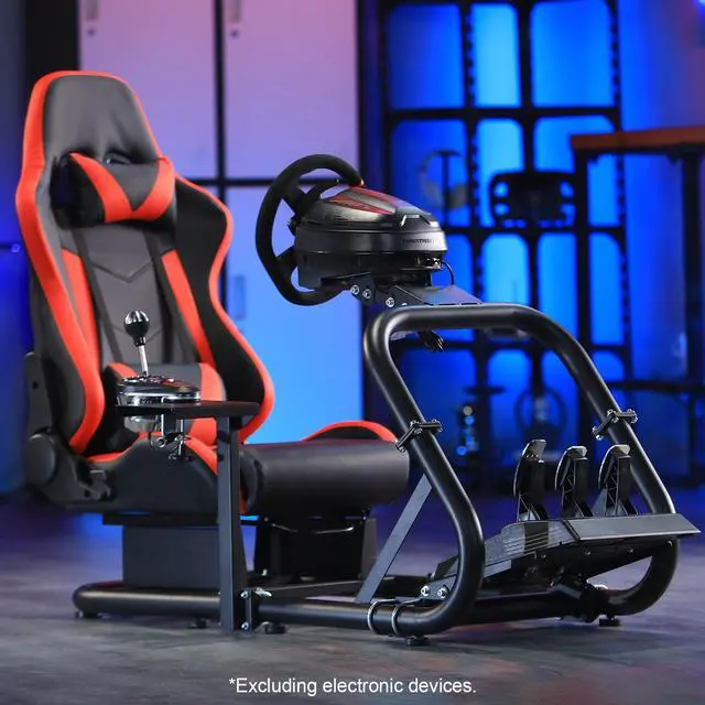 Main image of Minneer Racing Sim Cockpit Stand with comfortable Seat Fit for Logitech/Fanatec/Thrustmaster G27 G923 G920,Large Round Tube&Adjustable Professional Driving Race Mount,Wheel Pedal Handbrake Not Include