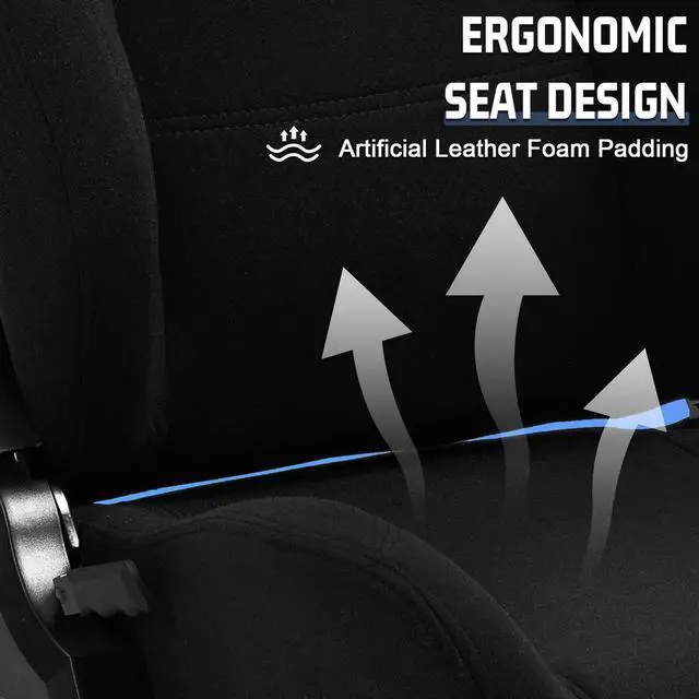 Alt view image 6 of 7 - Minneer Racing Sim Cockpit Stand with comfortable Seat Fit for Logitech/Fanatec/Thrustmaster G27 G923 G920,Large Round Tube&Adjustable Professional Driving Race Mount,Wheel Pedal Handbrake Not Include