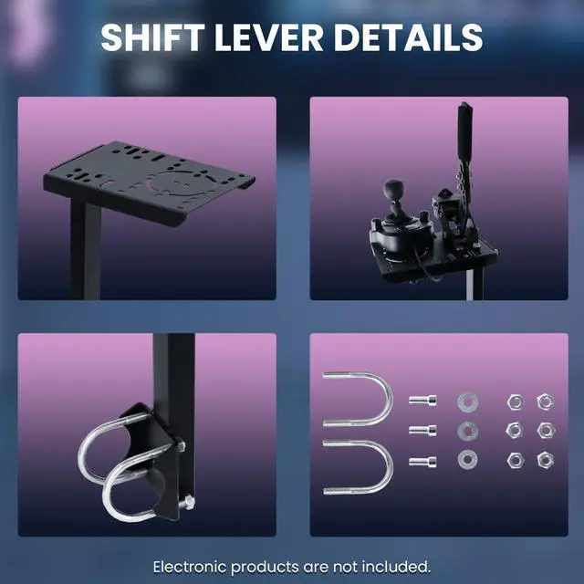 Alt view image 6 of 7 - Minneer Racing Gear Shifter Mount Upgrade For 4080 Aluminum Racing Sim Cockpit