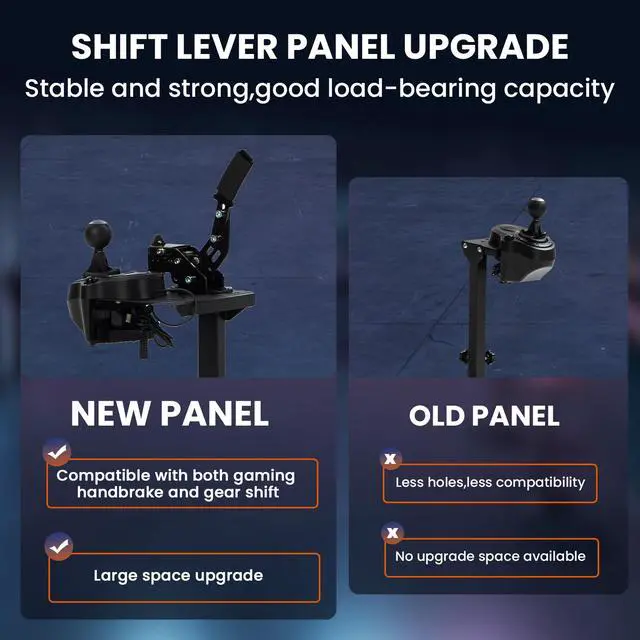 Alt view image 5 of 7 - Minneer Racing Gear Shifter Mount Upgrade For 4080 Aluminum Racing Sim Cockpit