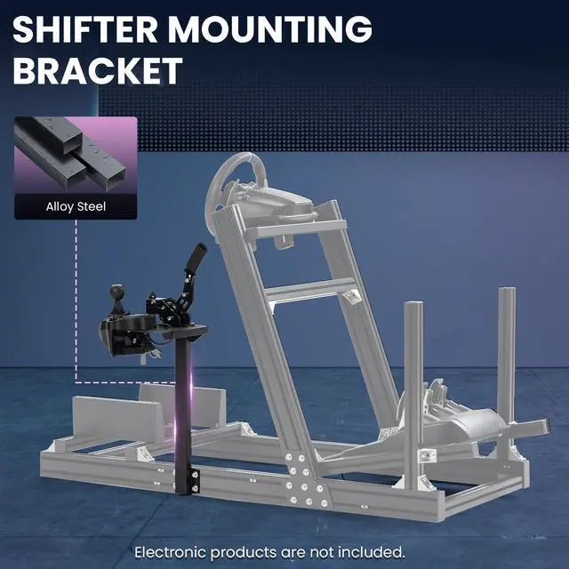 Alt view image 3 of 7 - Minneer Racing Gear Shifter Mount Upgrade For 4080 Aluminum Racing Sim Cockpit
