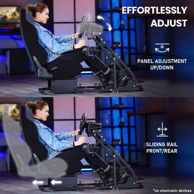 Alt view image 2 of 7 - Minneer G920 Steering Wheel Stand Fit Logitech Racing Sim Cockpit with Game Seat