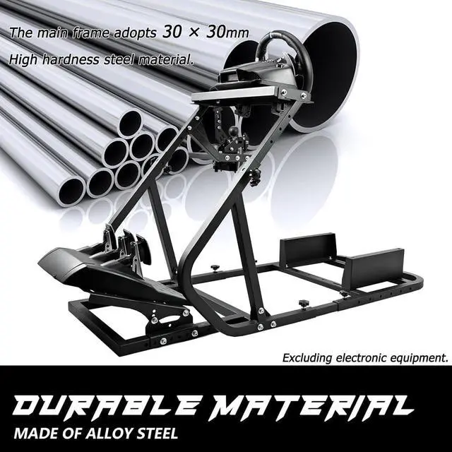 Alt view image 2 of 7 - Minneer Light Series Sim Racing Simulator Cockpit Frame Fit for Logitech/Thrustmaster G29 G923 G920 T-GT T248X T80,Steering Wheel Mount Driving Simulator,Not Include Electronics