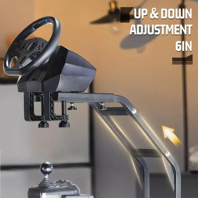 Alt view image 4 of 6 - Minneer G920 Driving Simulator Cockpit Fit for Logitech, Thrustmaster G29/G920/G923/T80/T150 Racing Wheel Stand Adjustable Frame Height Wheel Pedals Seat NOT Included