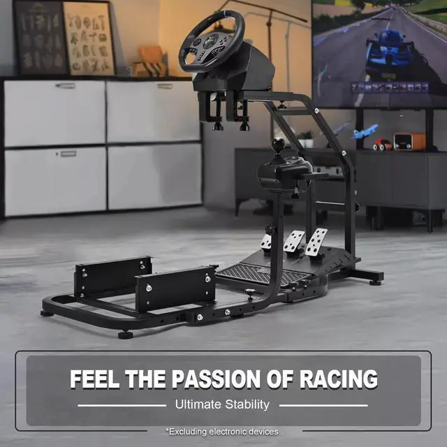 Alt view image 6 of 6 - Minneer G920 Driving Simulator Cockpit Fit for Logitech, Thrustmaster G29/G920/G923/T80/T150 Racing Wheel Stand Adjustable Frame Height Wheel Pedals Seat NOT Included