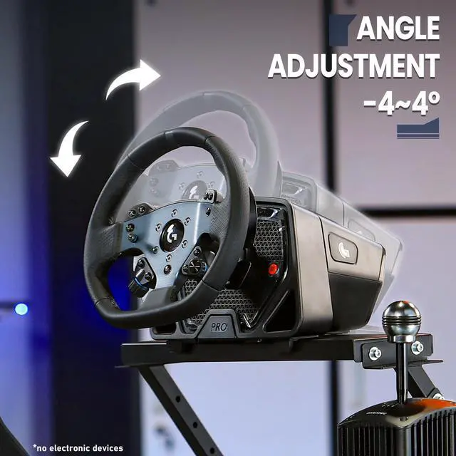 Alt view image 3 of 7 - Minneer G29 Racing Simulator Cockpit with Black Seat Compatible with Thrustmaster/Logitech/PXN/Fanatec G29 G923 G920 T300 T248 Directly drive motor within 5n/m