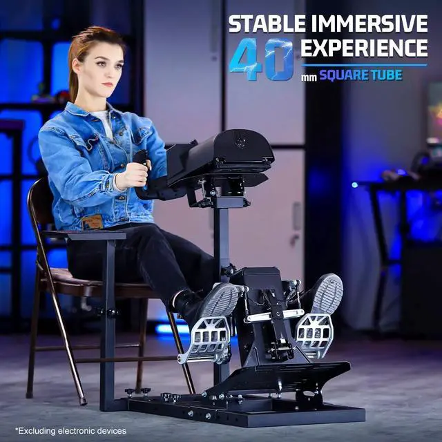 Alt view image 2 of 7 - Minneer  Sim Racing Wheel Stand Adjustable Upgrade Fits for Logitech G29, G920, G923, Thrustmaster T150, T80 Wheels and Pedals NOT Included