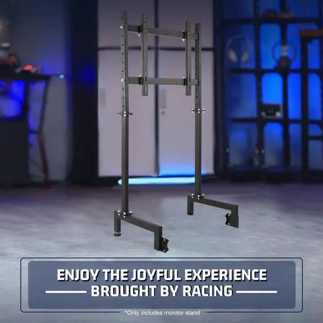 Alt view image 7 of 7 - Minneer Racing Sim Monitor Frame for Racing Simulator Cockpit Support Screens from 24 to 60 inches Stable & Height Position Adjustable Racing TV Mount Display Stand for TV and PC Monitors