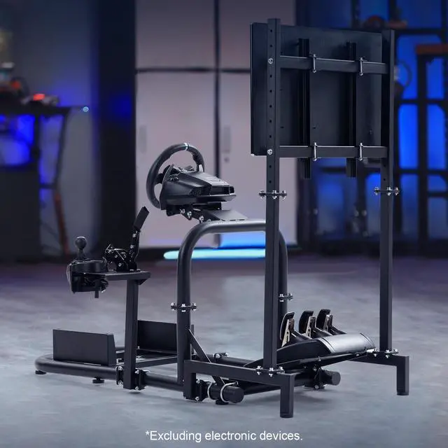 Main image of Minneer Racing Simulator Cockpit with Monitor Stand  Fit for Logitech/Thrustmaster/Fanatec G29 G920 G923 T248 T300 CSL DD, Wheel Shifter Pedals NOT Included