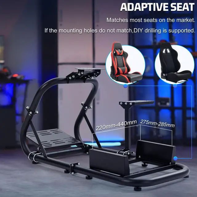 Alt view image 4 of 13 - Minneer G920 Racing Simulator Cockpit Sim Racing Cockpit Fits for Logitech G920 G29 G923,Thrustmaster T818 T248X T248 T300 TX, Fanatec,Racing Simulator without Wheel Pedal Shifter Seat