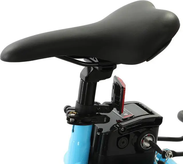 Alt view image 5 of 7 - Ecotric UL Certified 36V 12.5Ah 350W 20inch Blue Starfish fordable electric city bike for teenagers and adults, Shimano 7-speed, dry cell front light