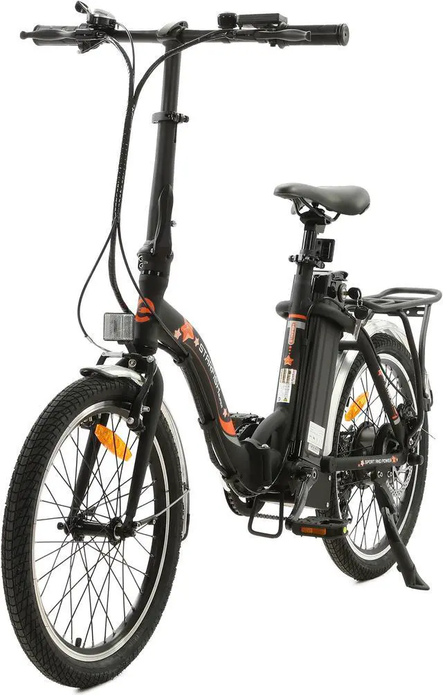Alt view image 2 of 7 - Ecotric UL Certified 36V 12.5AH 350W 20inch Black Starfish portable and folding electric bike for teenagers and adults, Shimano 7-speed
