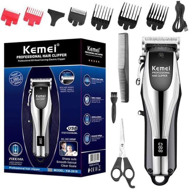 Kemei Professional Cordless Hair Trimmer Clipper Shaver Beard Cutting  Machine
