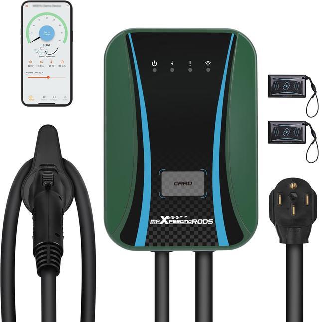  Tesla J1772 Wall Connector - Electric Vehicle (EV) Charger for  All EVs - Level 2 - up to 48A with 24' Cable - Designed for Any J1772 EV  Model : Automotive