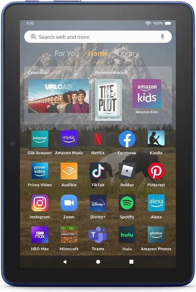 Alt view image 2 of 8 - All-new Amazon Fire HD 8 Tablet, 8 HD Display, 32 GB, 30% Faster Processor, Designed for Portable Entertainment, (2022 Release), Denim
