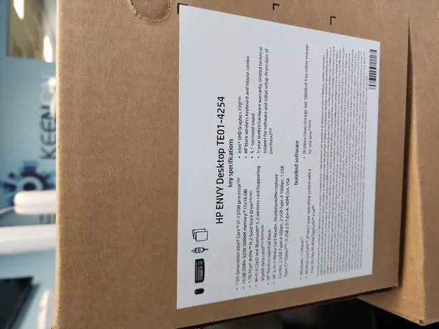 Alt view image 3 of 4 - HP - ENVY Desktop - Intel Core i7 - 16GB Memory - 1TB SSD - Black TE01-4254 PC